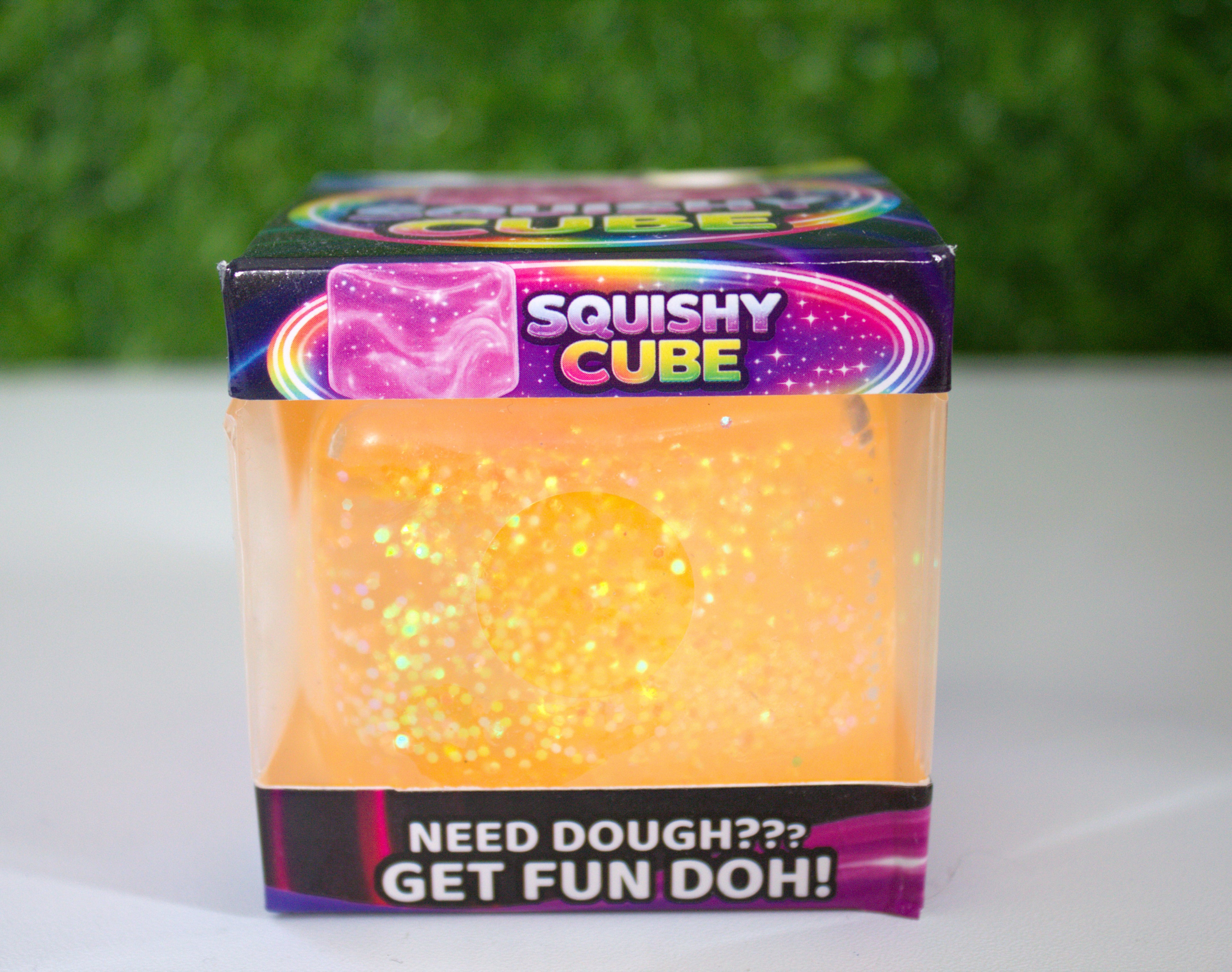 Fun Dough Squishy Glitter Cubes