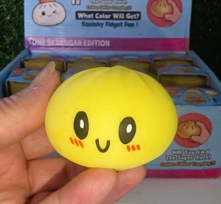 Mini Mystery Squishy Bun Fidget Toy, Kawaii Mini Dumpling, Stress Relief Sensory Play