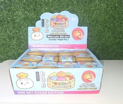 Mini Mystery Squishy Bun Fidget Toy, Kawaii Mini Dumpling, Stress Relief Sensory Play