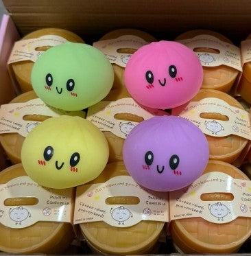 Mini Mystery Squishy Bun Fidget Toy, Kawaii Mini Dumpling, Stress Relief Sensory Play