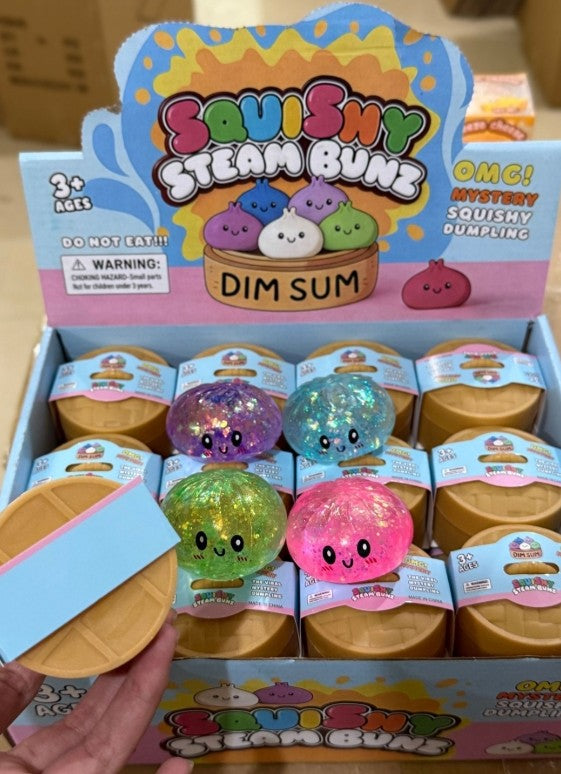 Mini Mystery Squishy Bun Fidget Toy, Kawaii Mini Dumpling, Stress Relief Sensory Play