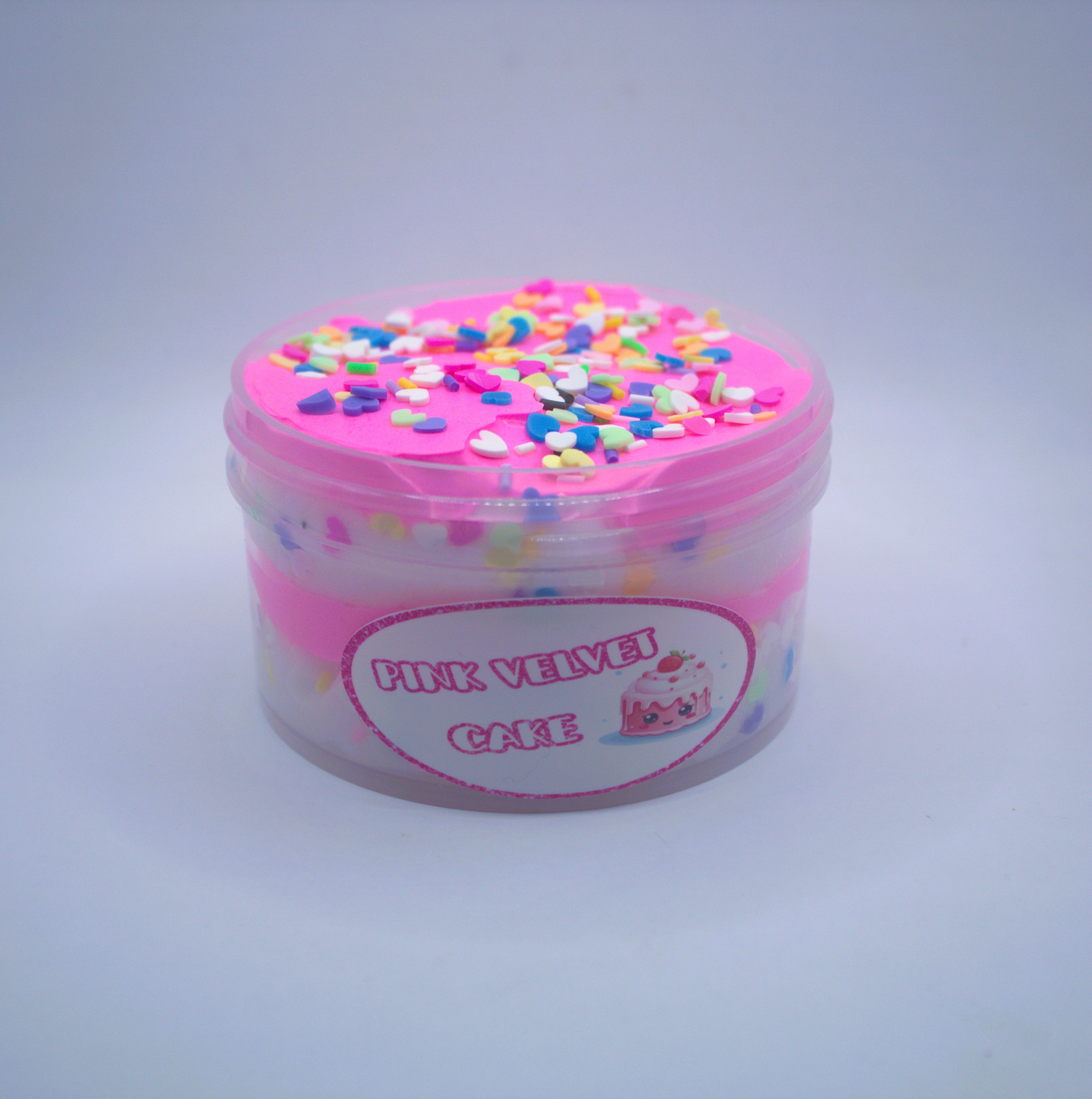 Pink Velvet Cake Slime ~ Cloud Dough ~ Layered Slime ~ Scented