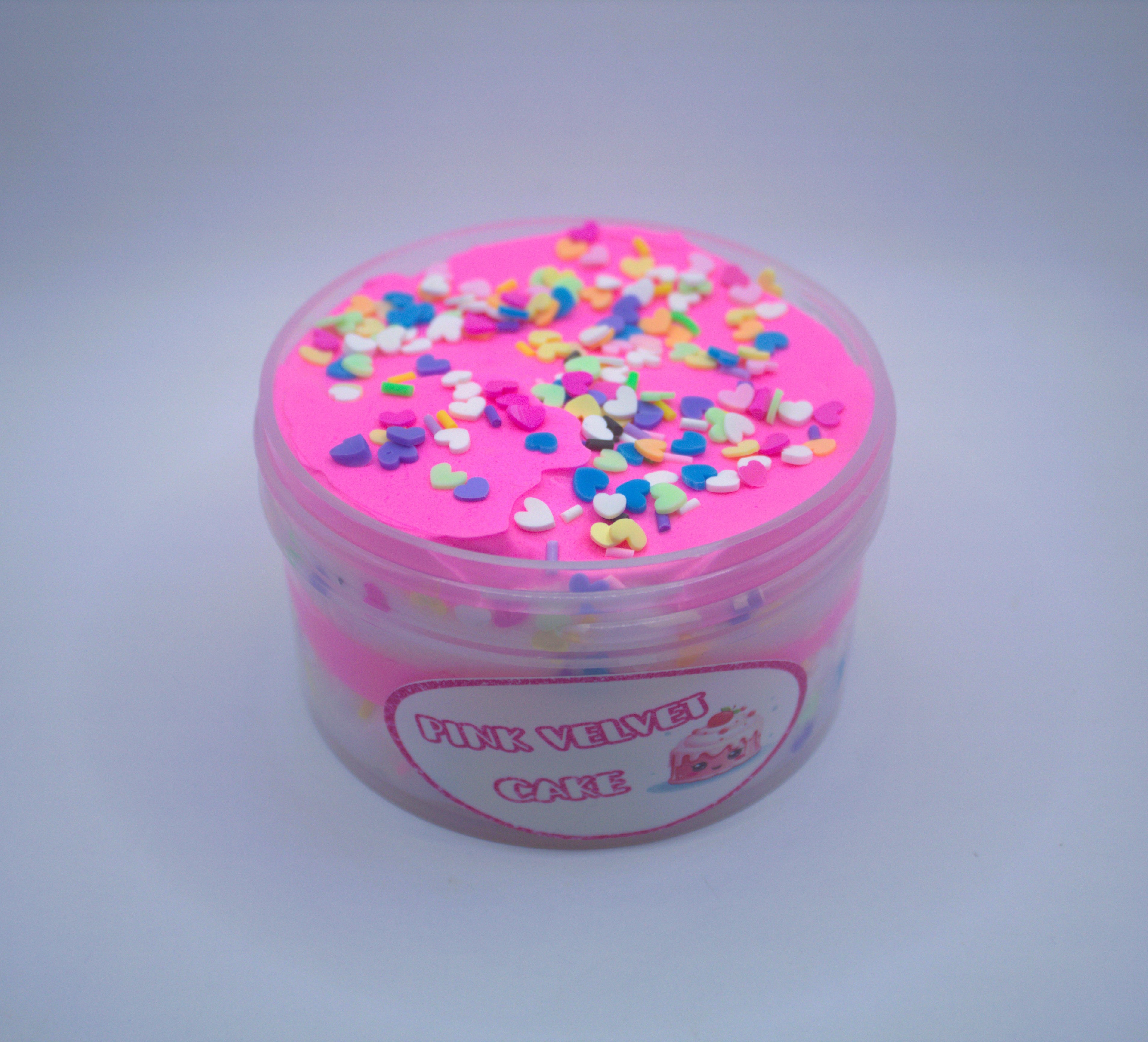 Pink Velvet Cake Slime ~ Cloud Dough ~ Layered Slime ~ Scented