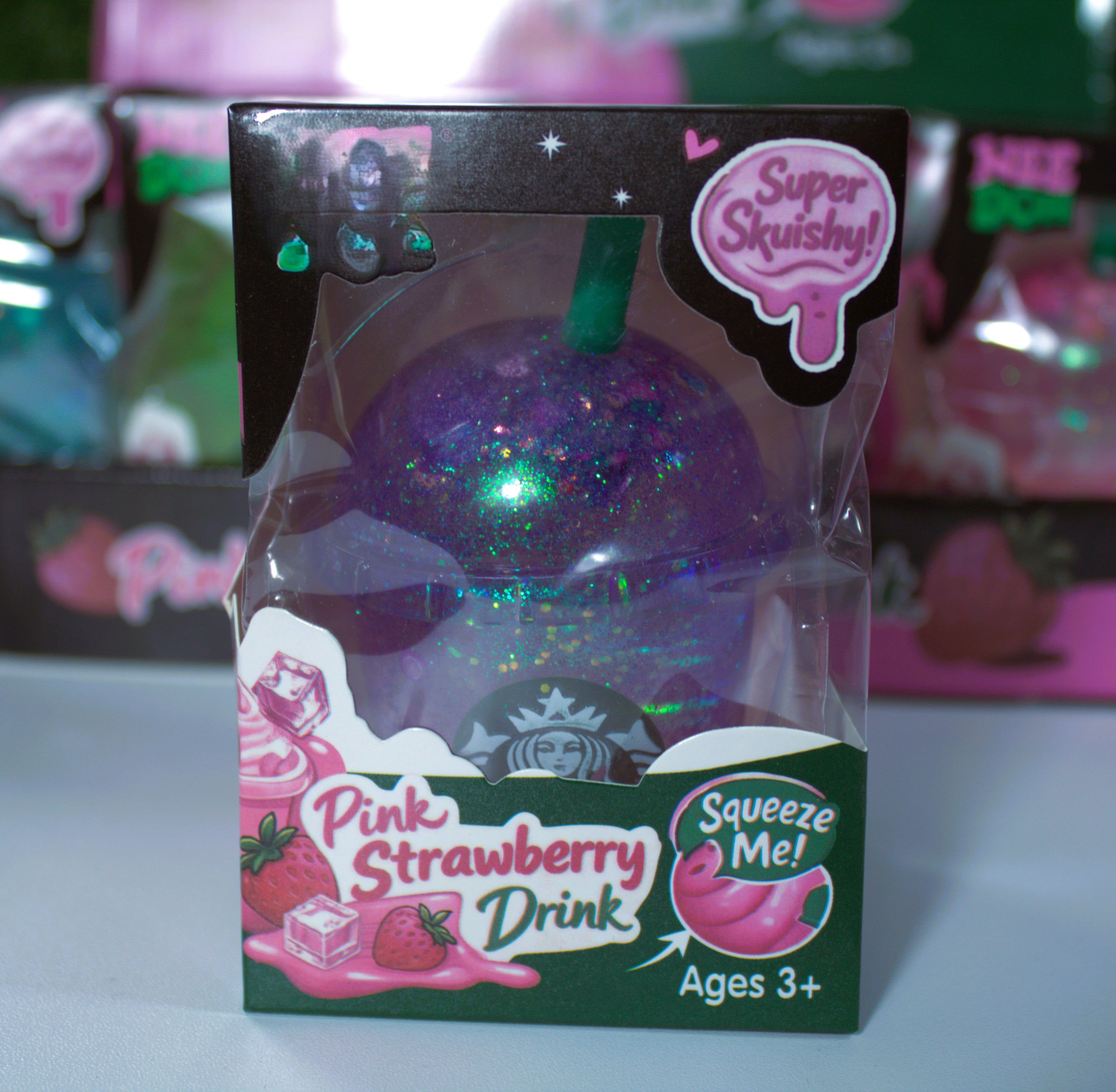 Starbucks Pink Drink Maltose Squishy