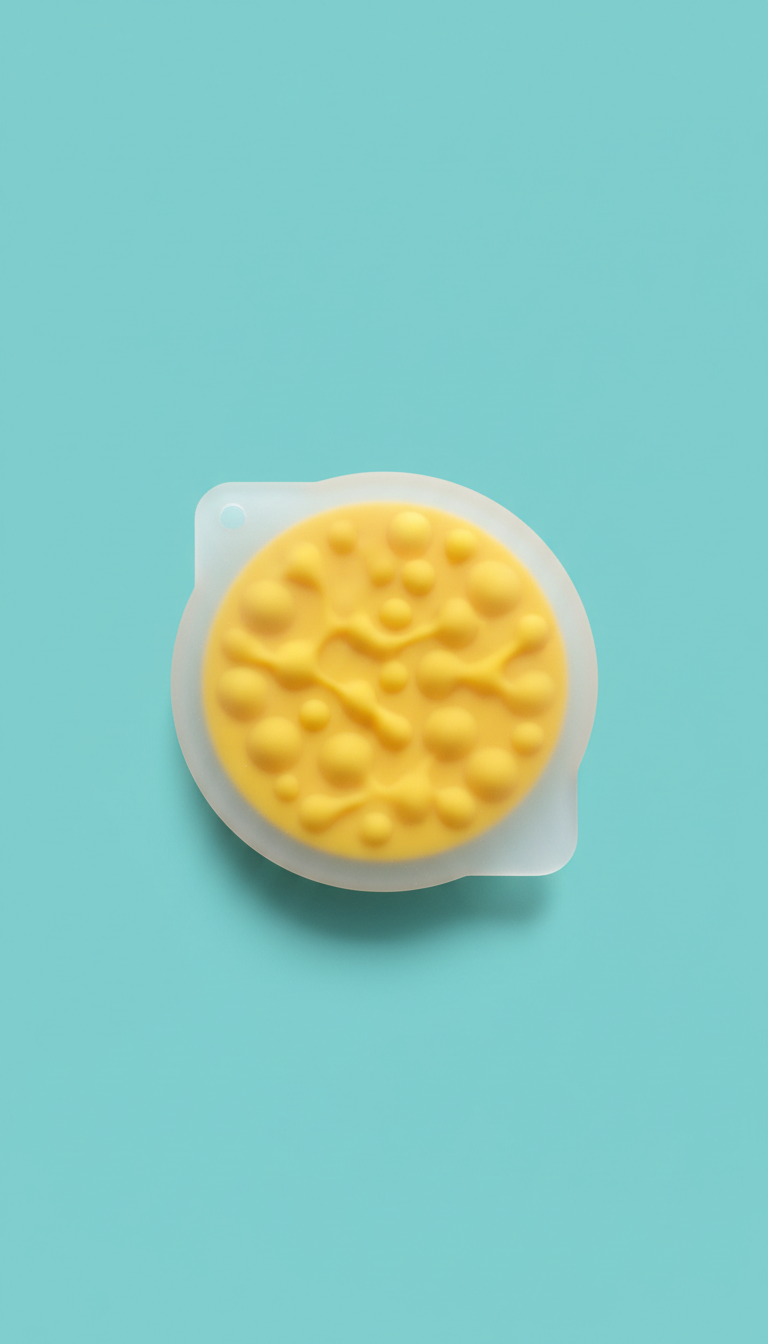 Sunbeam yellow tactile picky pad with bubbly texture