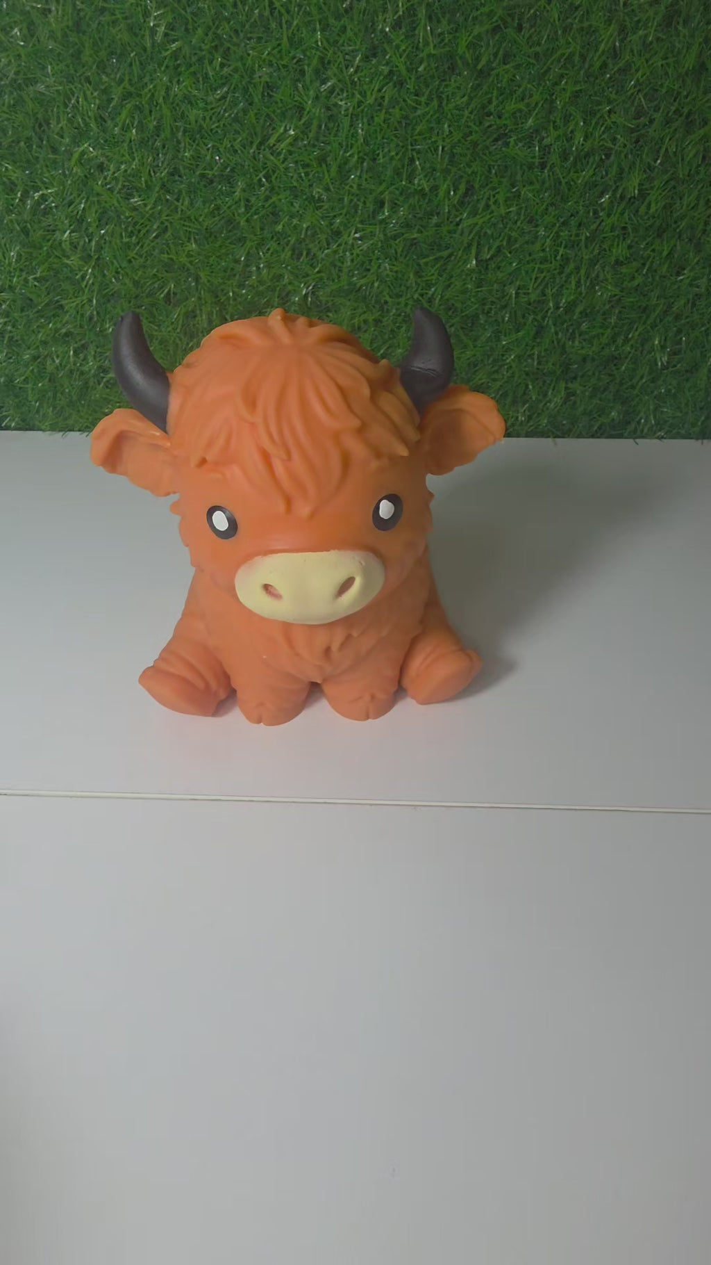 Brown Highland Cow Jumbo Squishy Toy - Soft and Squishy 🐄