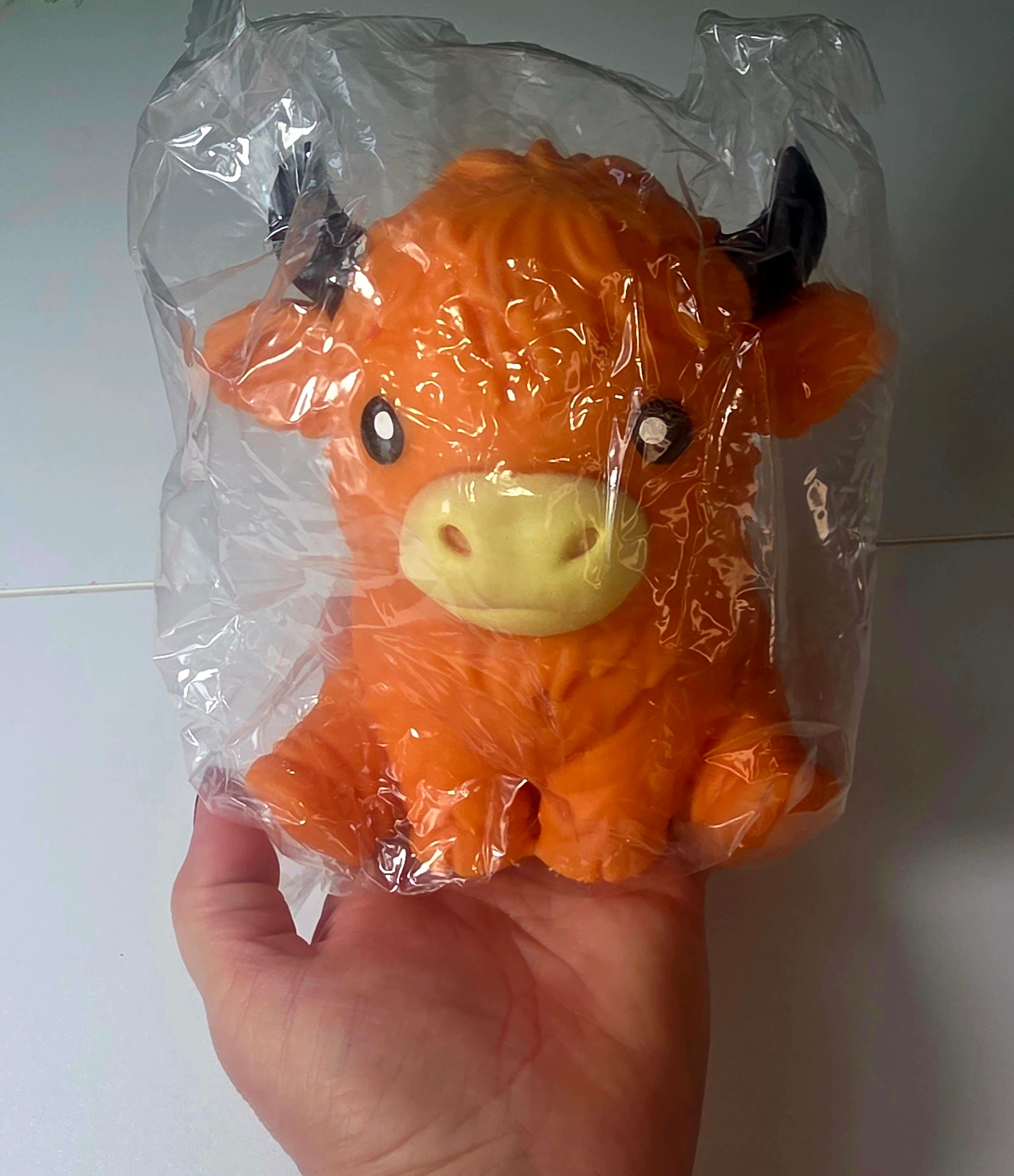 Brown Highland Cow Jumbo Squishy Toy - Soft and Squishy 🐄